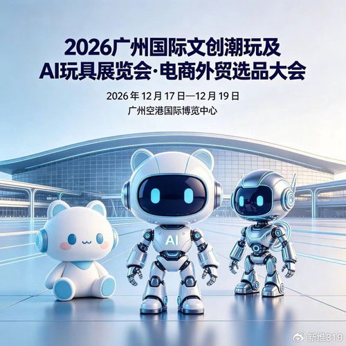 科教益智玩具引領未來 2026廣州國際文創潮玩及AI玩具展覽會暨電商外貿選品大會前瞻